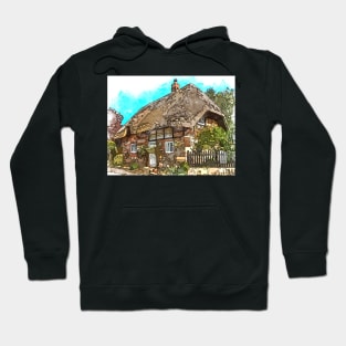 Thatched Cottage - English Village Hoodie